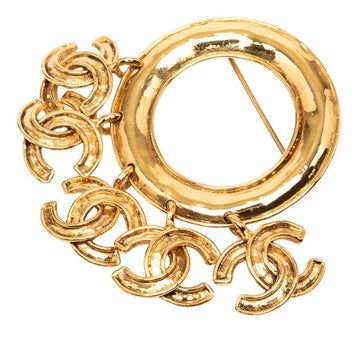 Chanel Cc Logo Brooch Metal