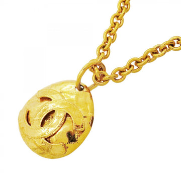 Chanel Cc Logo Pendant Necklace Metal