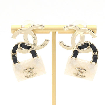 Chanel Cc Logo Earrings Metal
