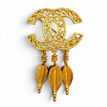 Chanel Cc Logo Brooch Metal