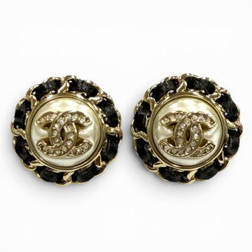 Chanel Cc Logo Earrings Metal