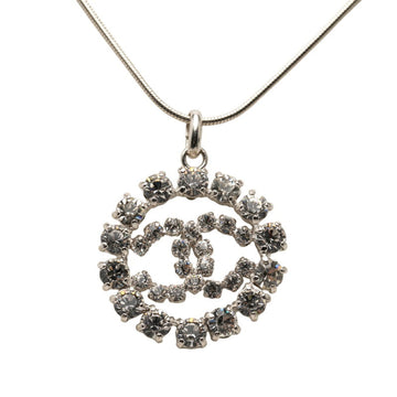 Chanel Cc Logo Pendant Necklace Metal