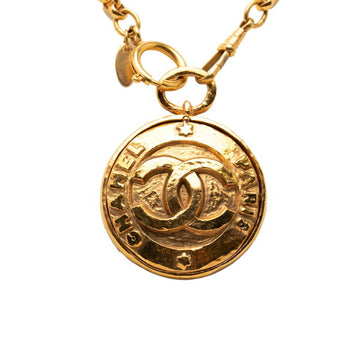 Chanel Cc Logo Chain Pendant Necklace