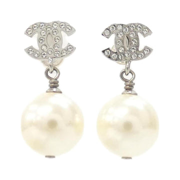 Chanel Earrings Silver-Tone Metal
