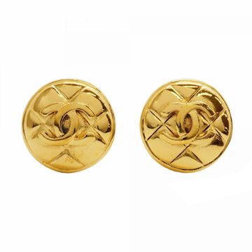 Chanel Cc Logo Circle Clip-On Earrings