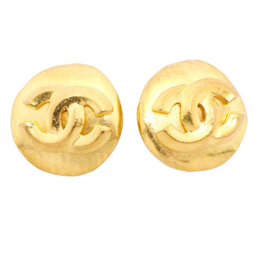 Chanel Cc Logo Clip-On Earrings Metal