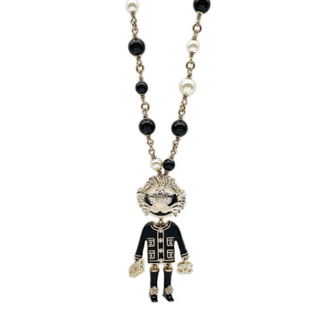 Chanel Lion Swing Pearl Long Pendant