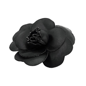 Chanel Camellia Corsage Brooch Satin