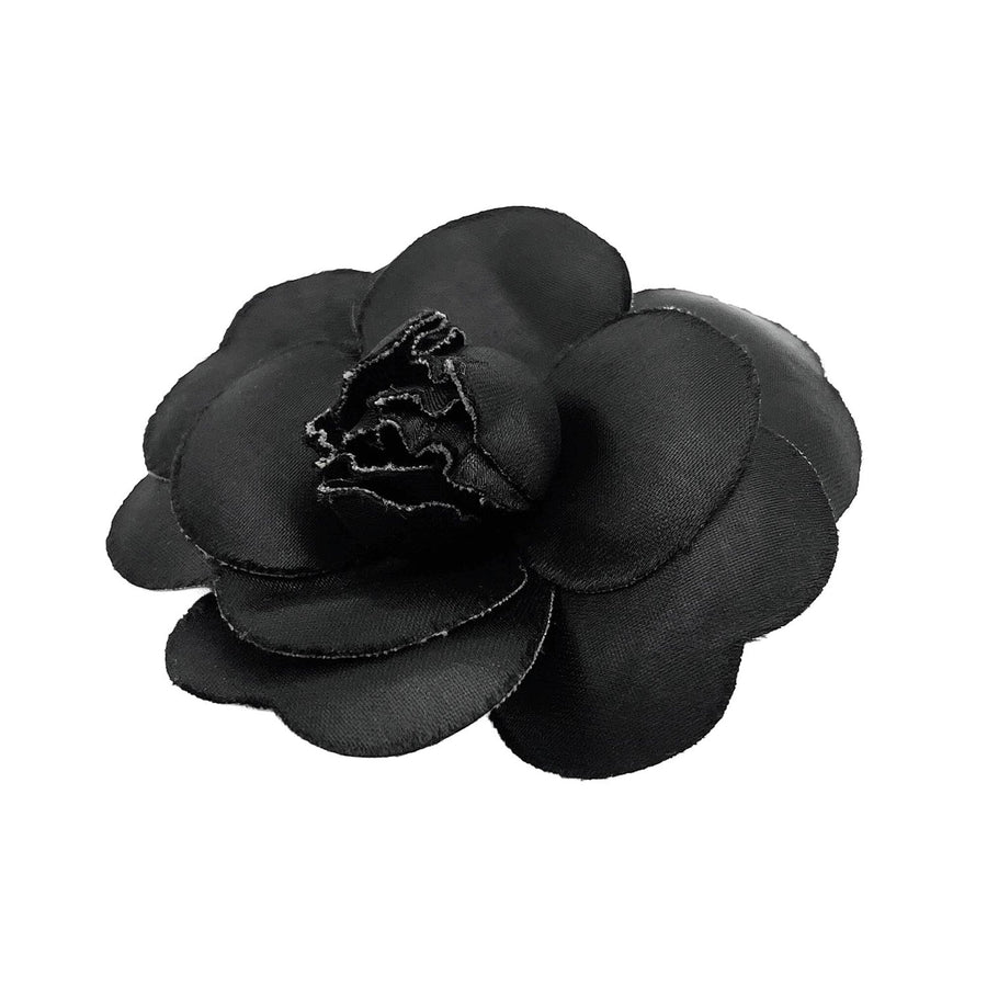 Chanel Camellia Corsage Brooch Satin