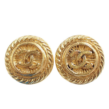 Chanel Cc Logo Clip-On Earrings Metal