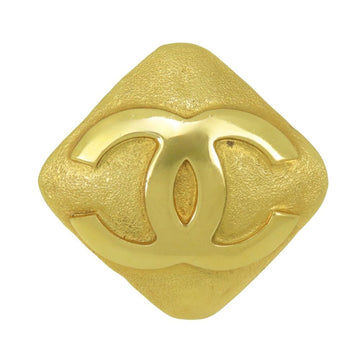Chanel Cc Logo Brooch Gold-Tone Metal