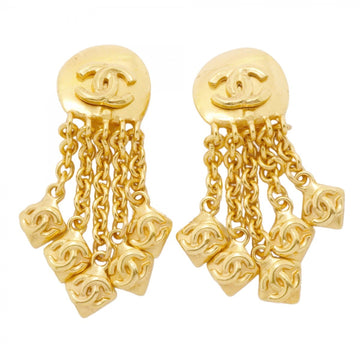 Chanel Cc Logo Clip-On Earrings Metal
