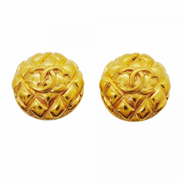 Chanel Cc Logo Circle Clip-On Earrings