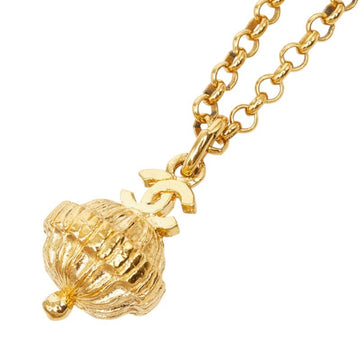 Chanel Cc Logo Pendant Necklace Metal