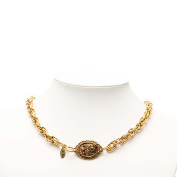 Chanel Cc Logo Chain Pendant Necklace