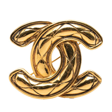 Chanel Cc Logo Brooch Metal