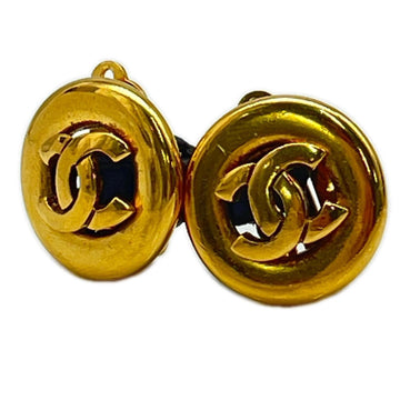 Chanel Cc Logo Clip-On Earrings Metal