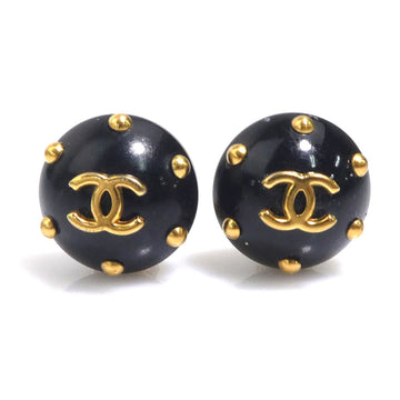 Chanel Cc Logo Clip-On Earrings Gold-