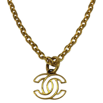 Chanel Cc Logo Pendant Necklace Metal