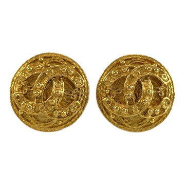 Chanel Cc Logo Clip-On Earrings Metal