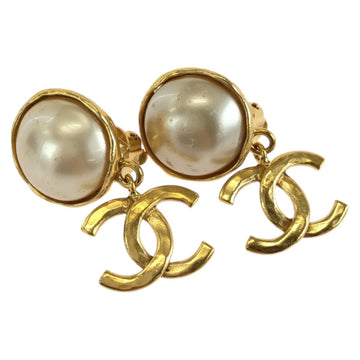 Chanel Cc Logo Clip-On Earrings Metal