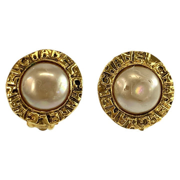 Chanel Vintage Clip-On Earrings Pearl