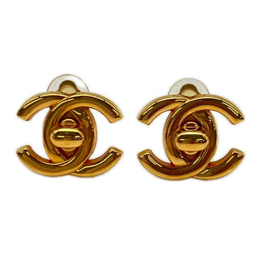 Chanel Cc Logo Turnlock Clip-On Earrings