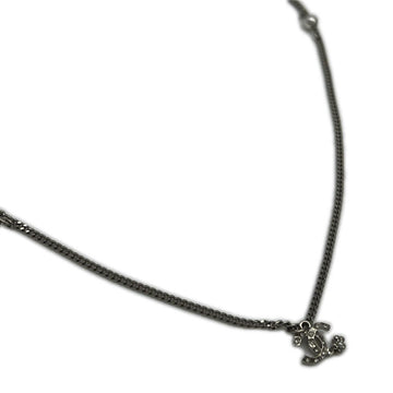 Chanel Cc Logo Pendant Necklace Sterling