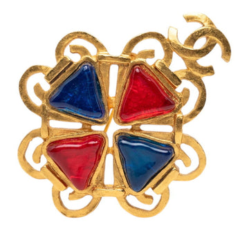 Chanel Cc Logo Brooch Metal