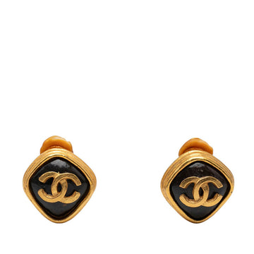 Chanel Cc Logo Clip-On Earrings Metal