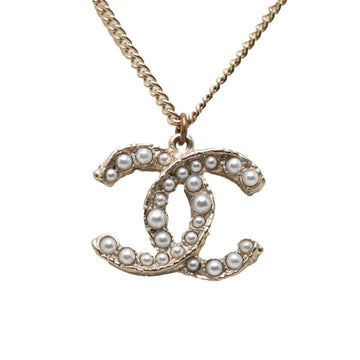 Chanel Cc Logo Pendant Necklace Metal