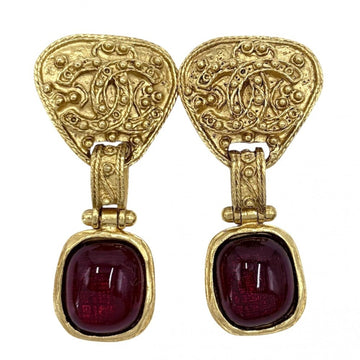 Chanel Cc Logo Clip-On Earrings Metal