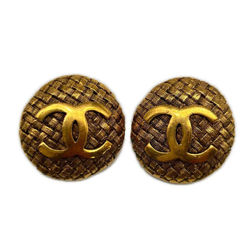Chanel Cc Logo Clip-On Earrings Metal