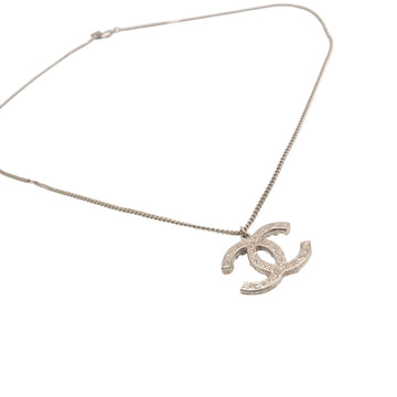 Chanel Cc Logo Pendant Necklace Sterling