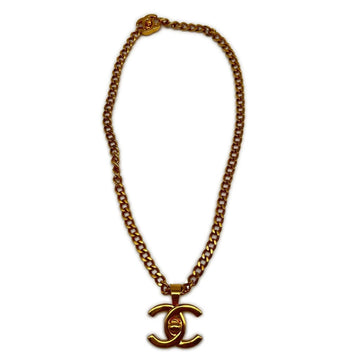 Chanel Cc Logo Turnlock Pendant Necklace