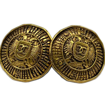 Chanel Cc Logo Clip-On Earrings Metal