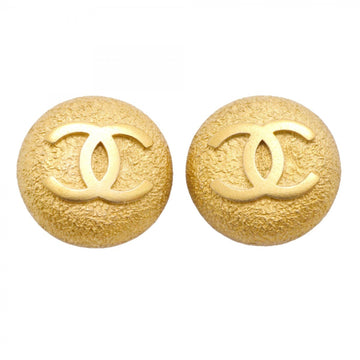 Chanel Cc Logo Circle Clip-On Earrings