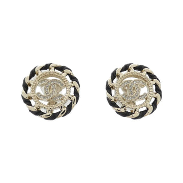 Chanel Clip-On Earrings Leather