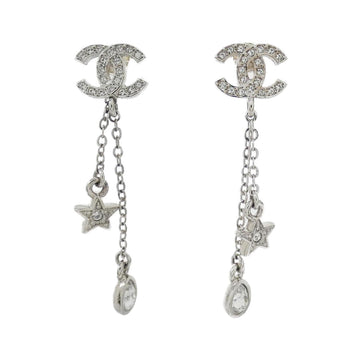 Chanel Earrings Silver-Tone Metal