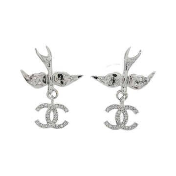 Chanel Earrings Silver-Tone Metal