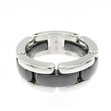 Chanel Band Ring Ceramic And 18K White