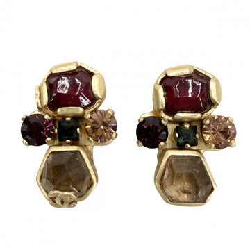 Chanel Cc Logo Clip-On Earrings Metal