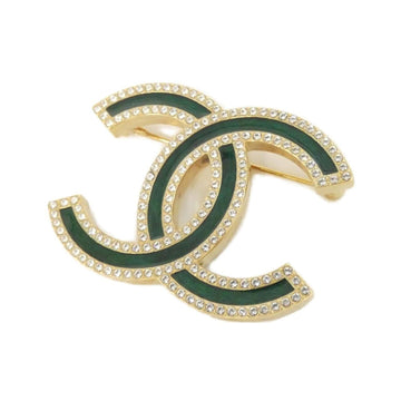 Chanel Brooch Gold And Green