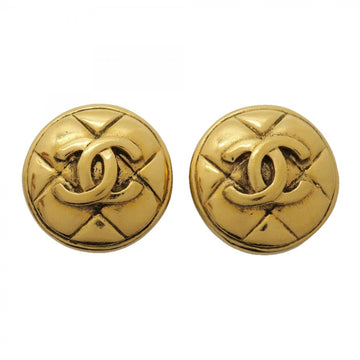 Chanel Cc Logo Circle Clip-On Earrings