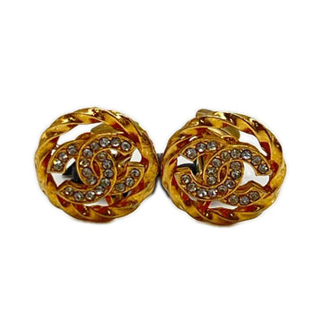 Chanel Cc Logo Round Circle Earrings