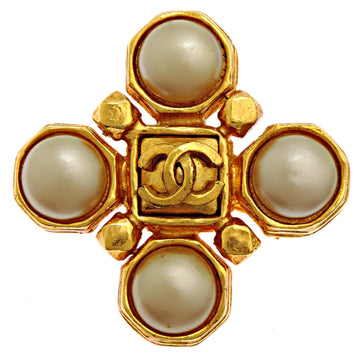 Chanel Cc Logo Brooch Metal