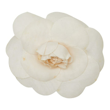 Chanel Vintage Camellia Brooch Ivory