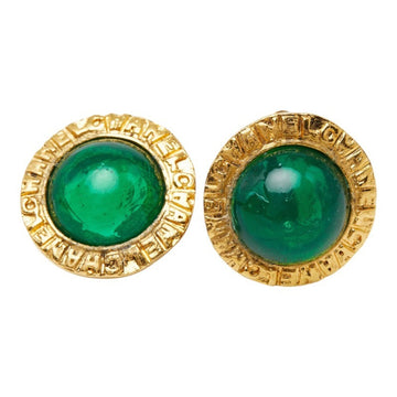 Chanel Clip-On Earrings Glass