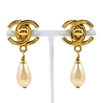Chanel Cc Logo Turnlock Clip-On Earrings