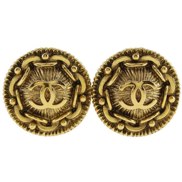 Chanel Cc Logo Clip-On Earrings Metal